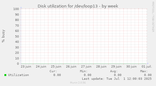 Disk utilization for /dev/loop13